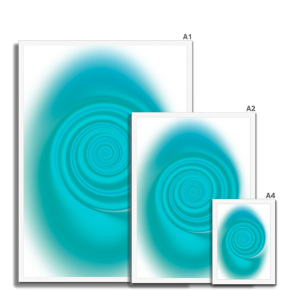 © les muses / Abstract aura wall art prints featuring warped gradients swirled to appear similar to a rabbit hole. Our colorful aura gradient posters are an aesthetic addition to any dorm or apartment decor.