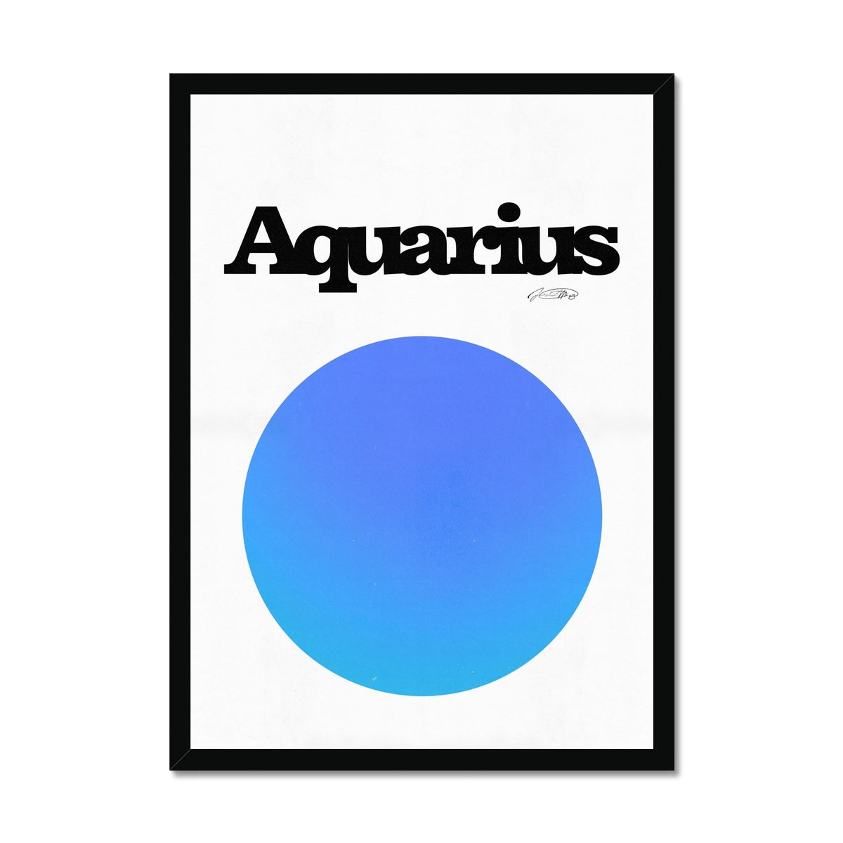 Our Aquarius Aura art print is the perfect wall art to show off your star sign. Find a zodiac gradient print or poster in our astrology collection.