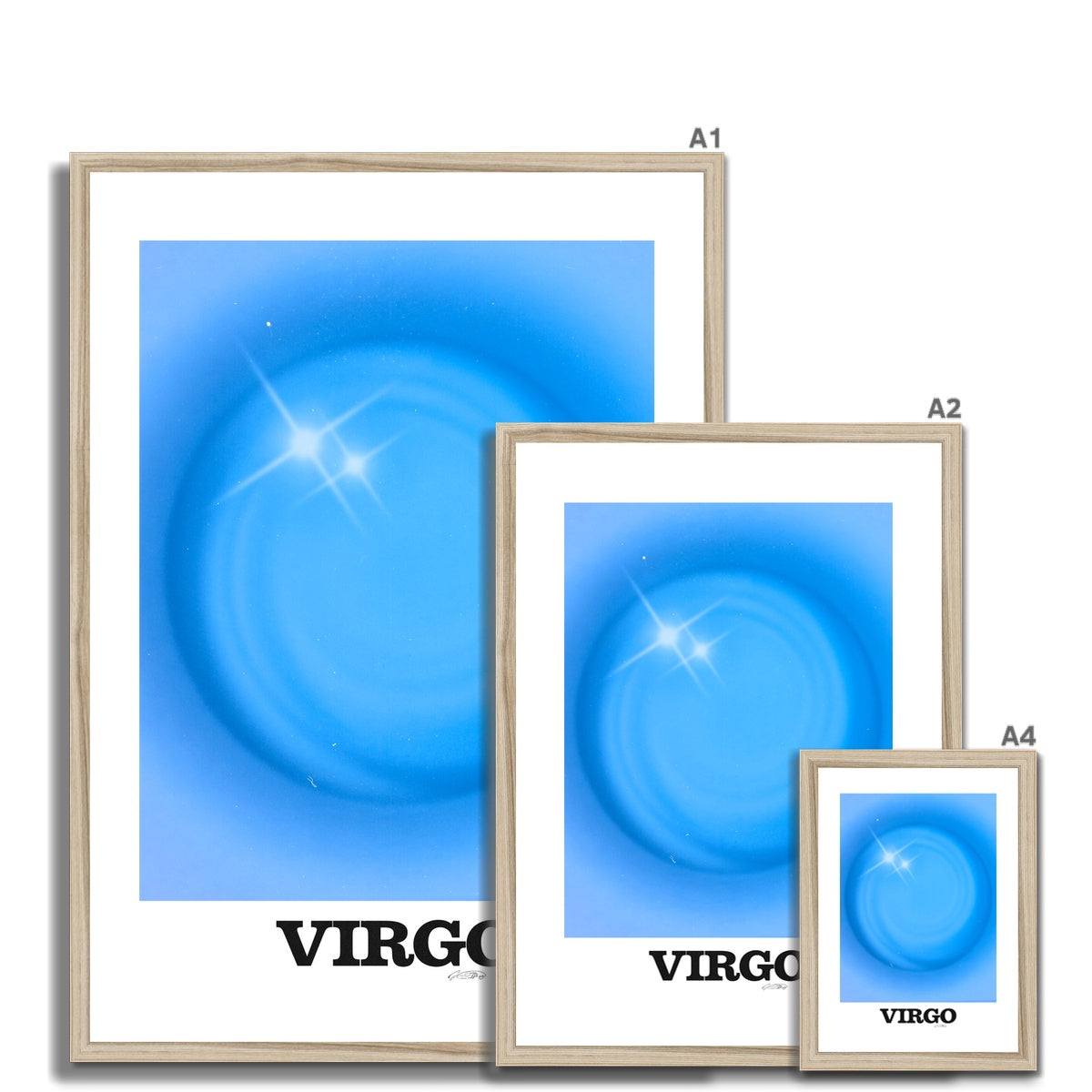 virgo aura Framed & Mounted Print