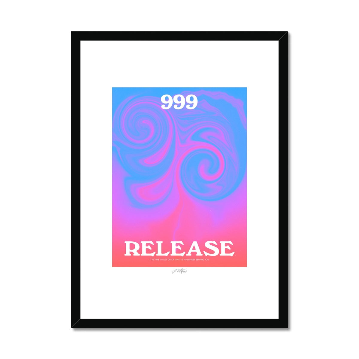 Angel Number 999 Framed & Mounted Print