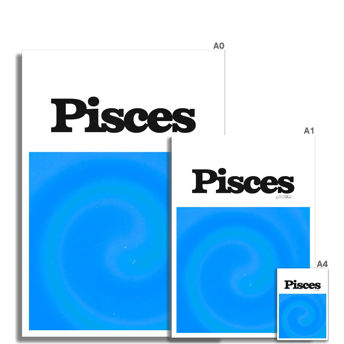 Our Pisces Aura art print is the perfect wall art to show off your star sign. Find a zodiac gradient print or poster in our astrology collection.