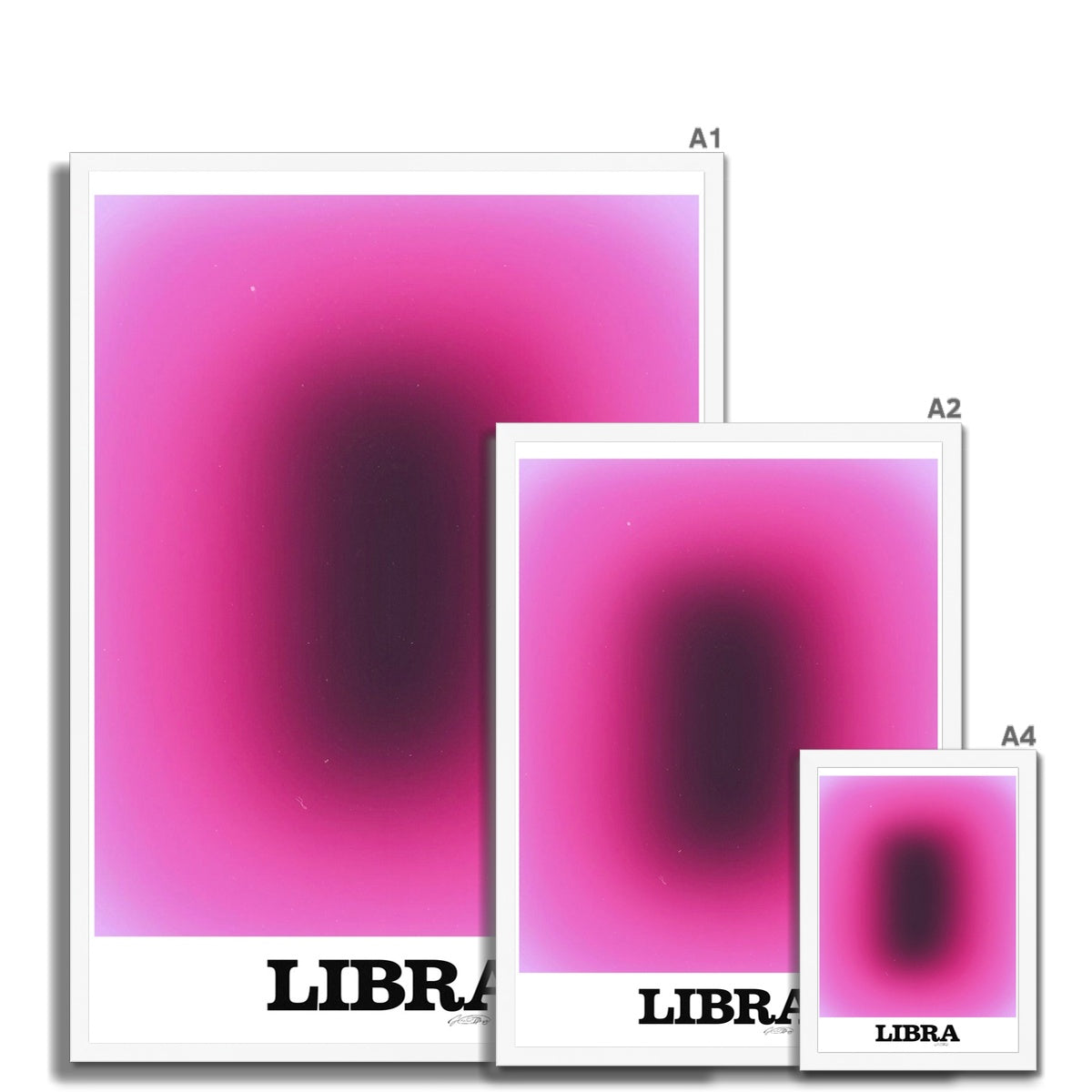 Our Libra Aura art print is the perfect wall art to show off your star sign. Find a zodiac gradient print or poster in our astrology collection.