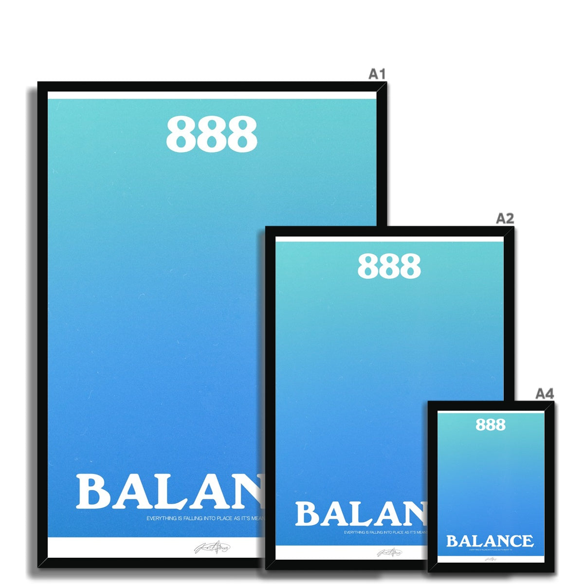 An angel number art print with a gradient aura. Add a touch of angel energy to your walls with a angel number auras. The perfect wall art posters to create a soft and dreamy aesthetic with your apartment or dorm decor. 888 Balance: Everything Is Falling Into Place As It’s Meant To Be.