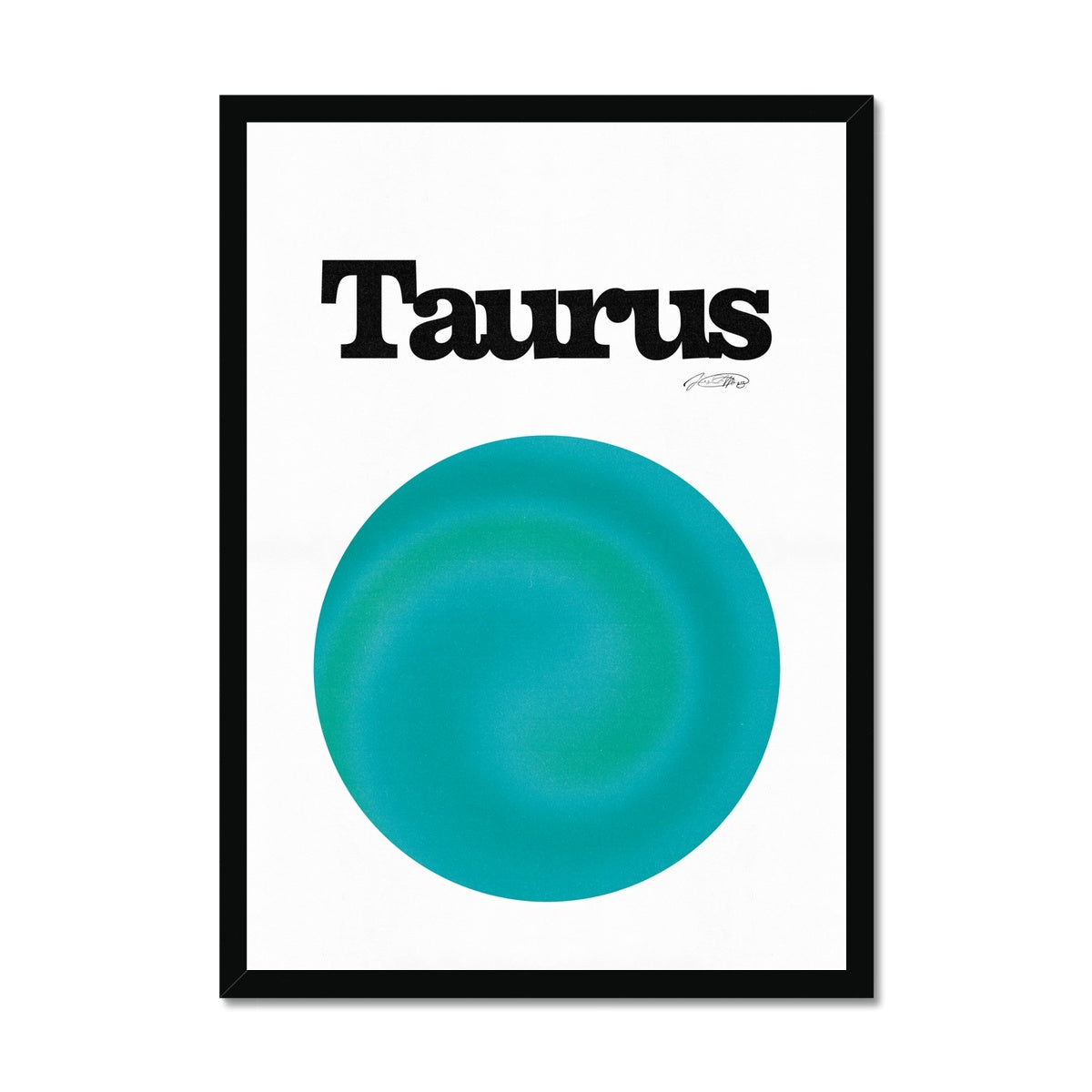 Our Taurus Aura art print is the perfect wall art to show off your star sign. Find a zodiac gradient print or poster in our astrology collection.