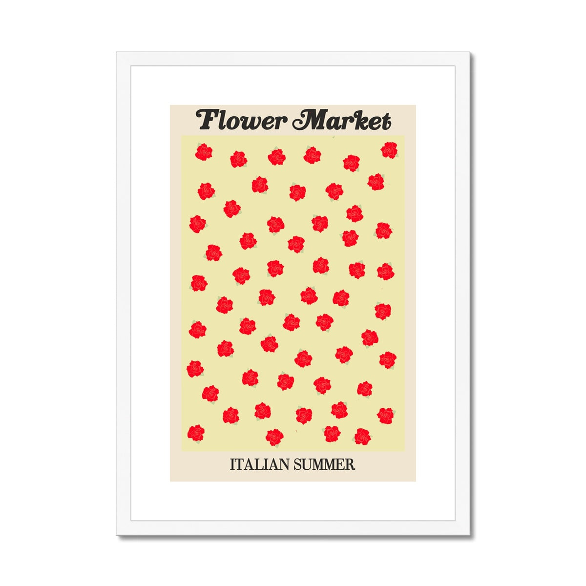 Our Flower Market collection features wall art with vibrant floral illustrations under original hand drawn typography. Danish pastel posters full of flowers that will brighten up any gallery wall. The full resolution art prints of our popular Flower Market and Fruit Market designs are available only from Les Muses. 