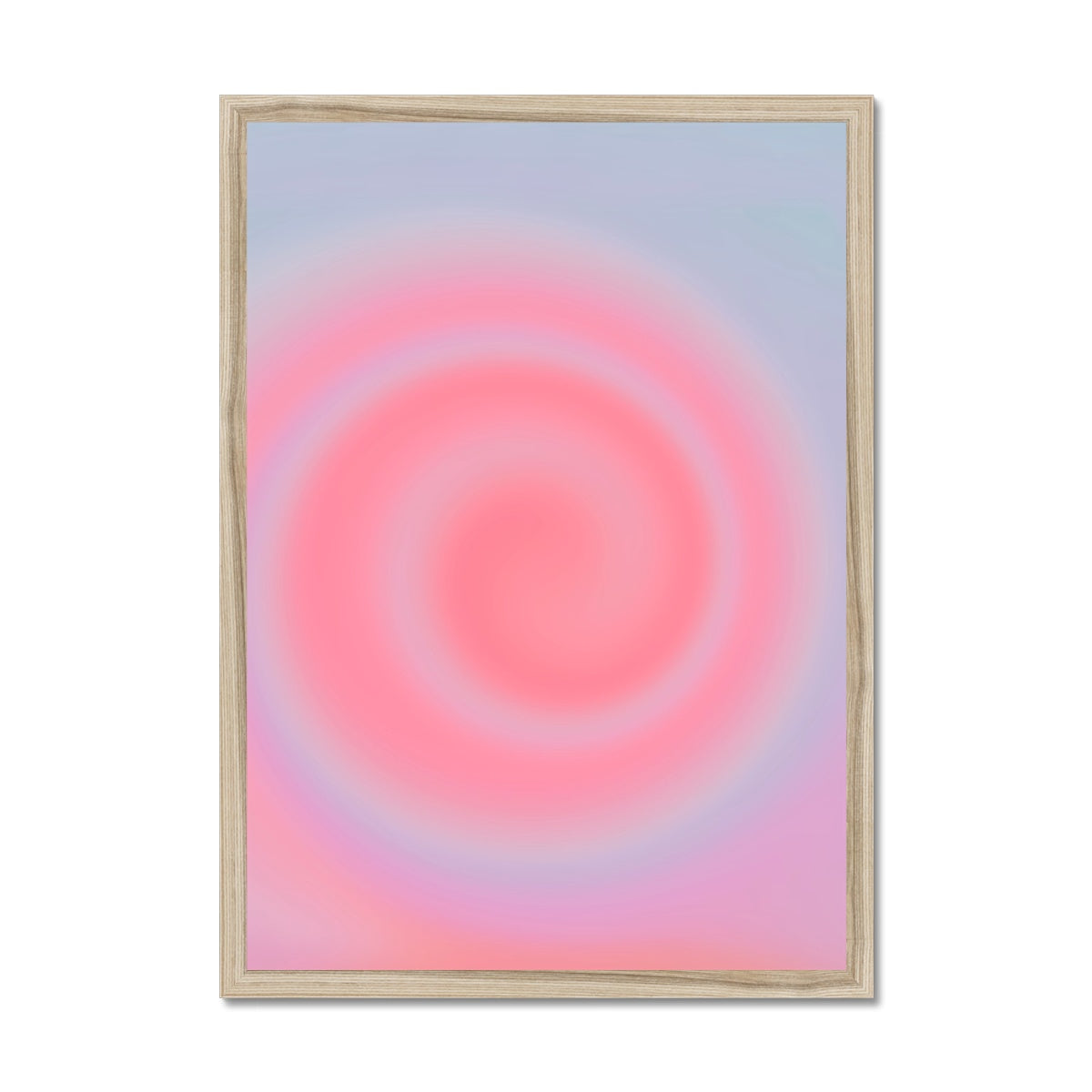 Sunset gradient aura wall art prints featuring warped pastel gradients. Colorful aura gradient posters perfect as aesthetic dorm and apartment decor.