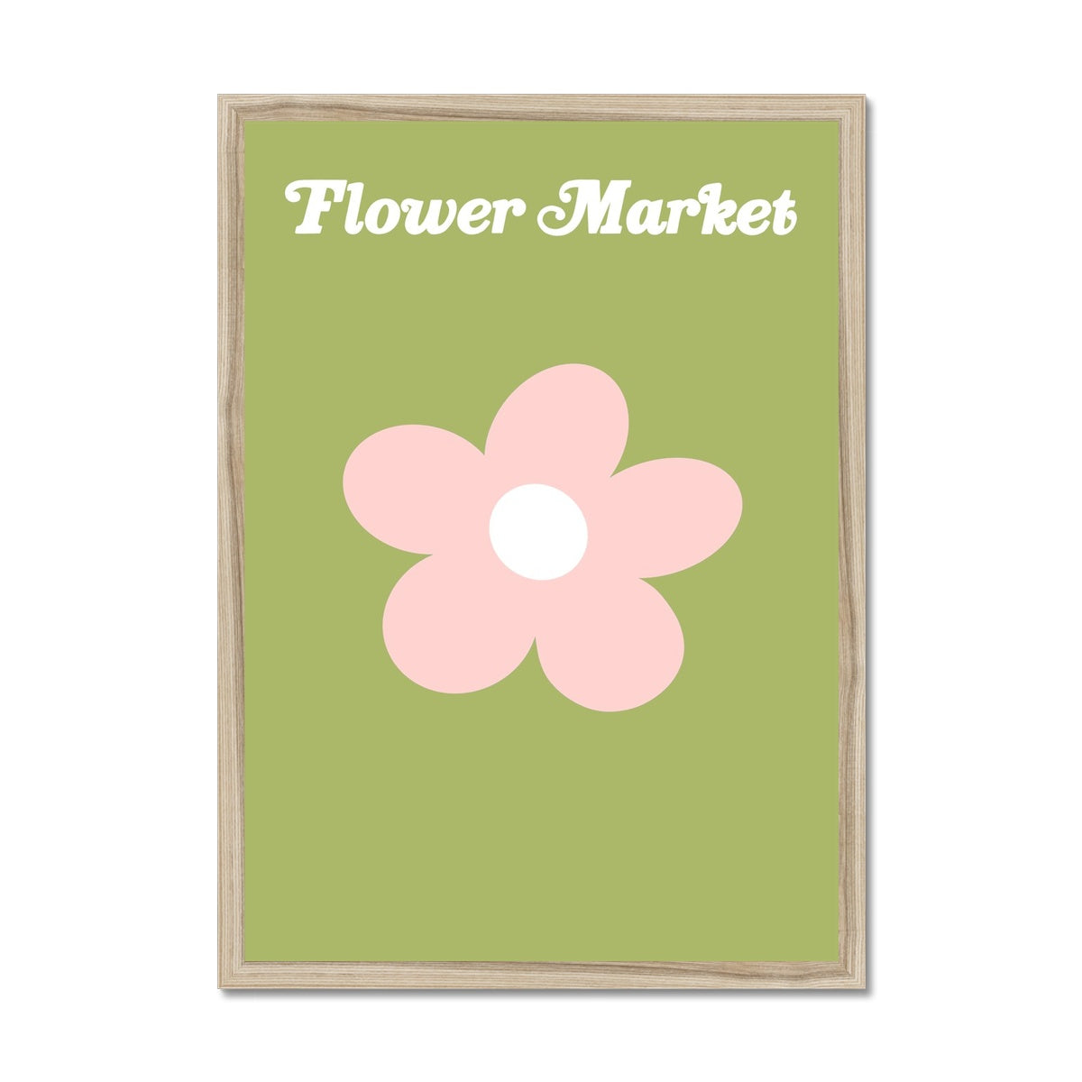 © les muses / Our Flower Market / Daisy collection features wall art with retro daisy designs under original hand drawn typography. Danish pastel posters full of daisies to brighten up any gallery wall. 