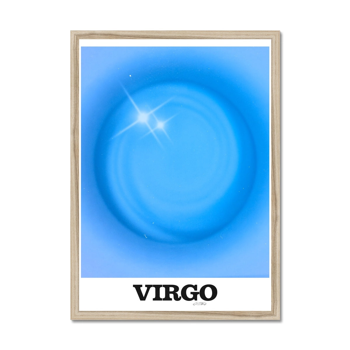 Virgo Aura art print by Les Muses. Zodiac sign wall art. Astrology artwork collection.