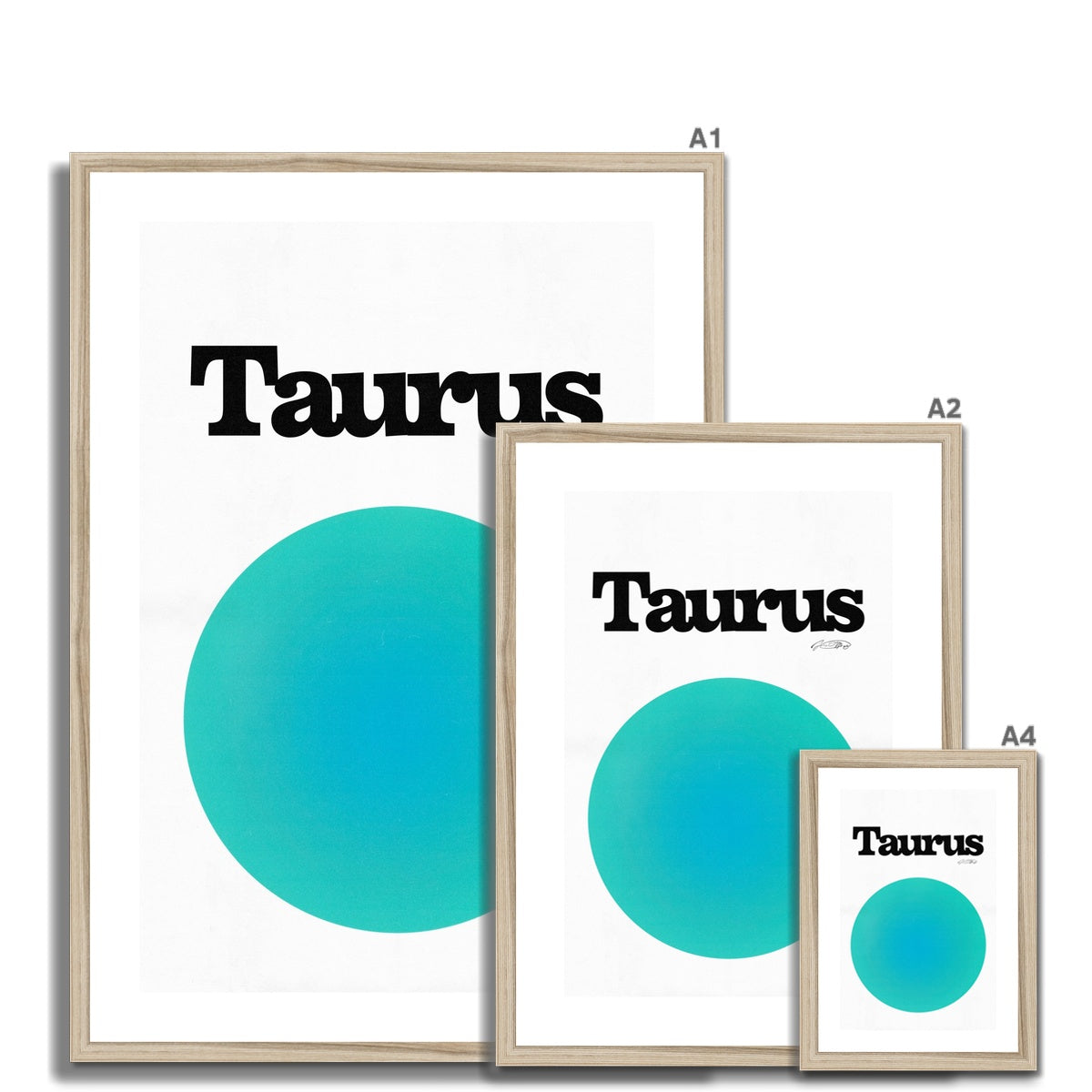 Our Taurus Aura art print is the perfect wall art to show off your star sign. Find a zodiac gradient print or poster in our astrology collection.