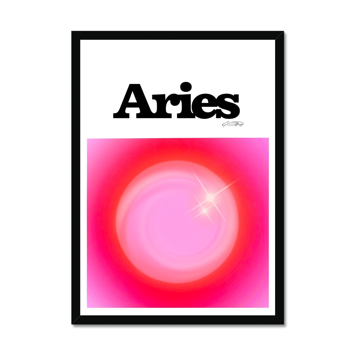 Our Aries Aura art print is the perfect wall art to show off your star sign. Find a zodiac gradient print or poster in our astrology collection.