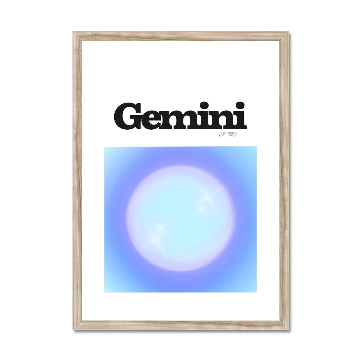 Our Gemini Aura art print is the perfect wall art to show off your star sign. Find a zodiac gradient print or poster in our astrology collection.