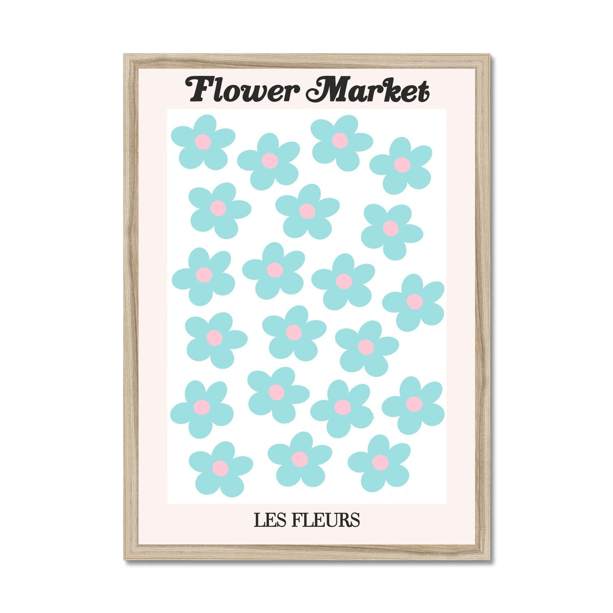 © les muses / Our Flower Market / Les Fleurs collection features wall art with a vibrant daisy design under original hand drawn typography. Danish pastel posters full of daisies to brighten up any gallery wall.
