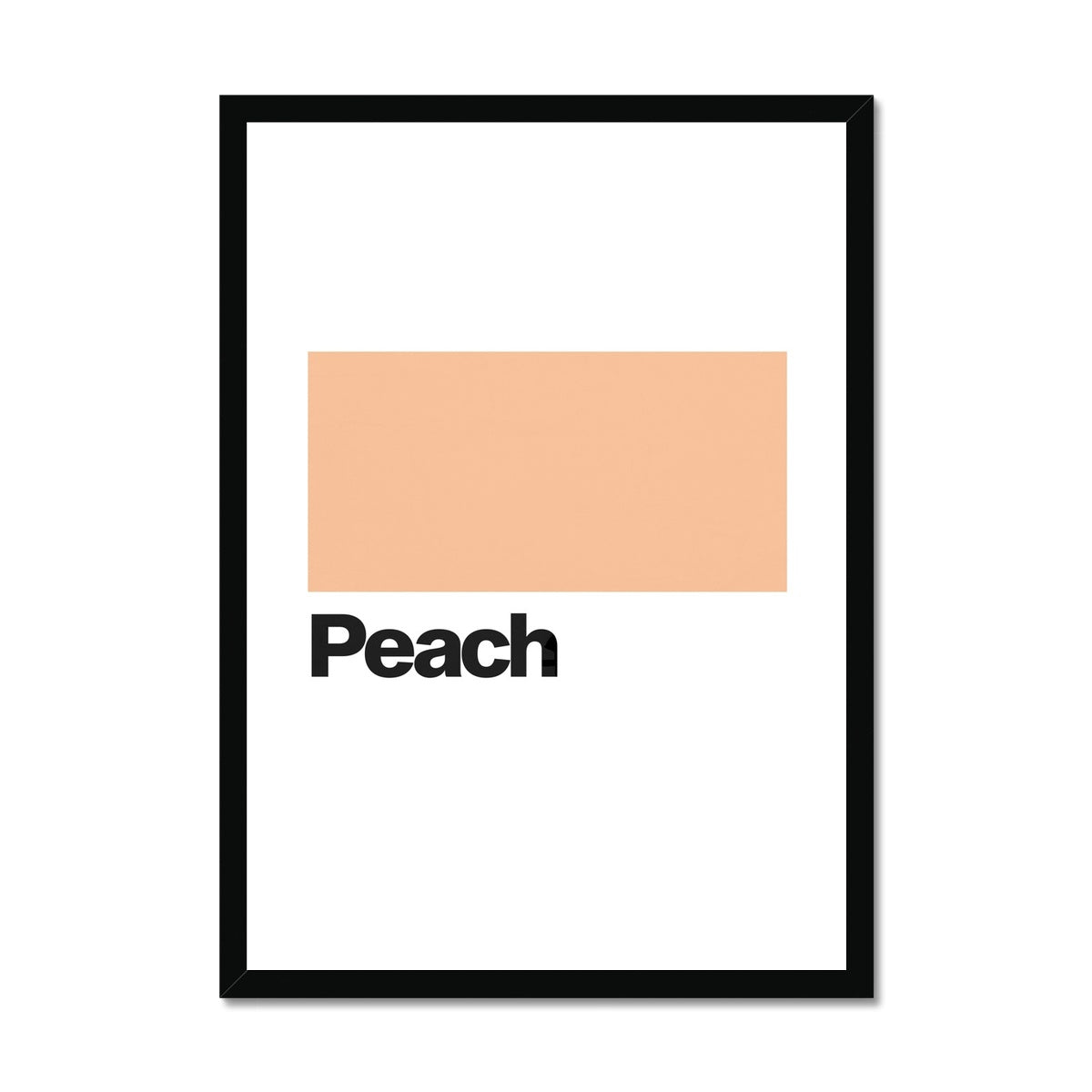 Peach Framed Print