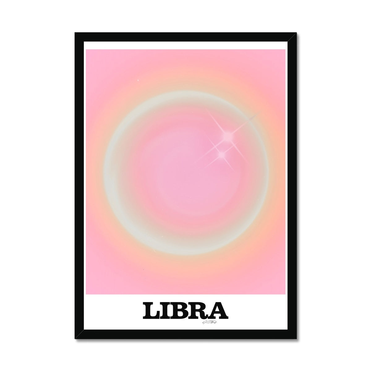 Our Libra Aura art print is the perfect wall art to show off your star sign. Find a zodiac gradient print or poster in our astrology collection.