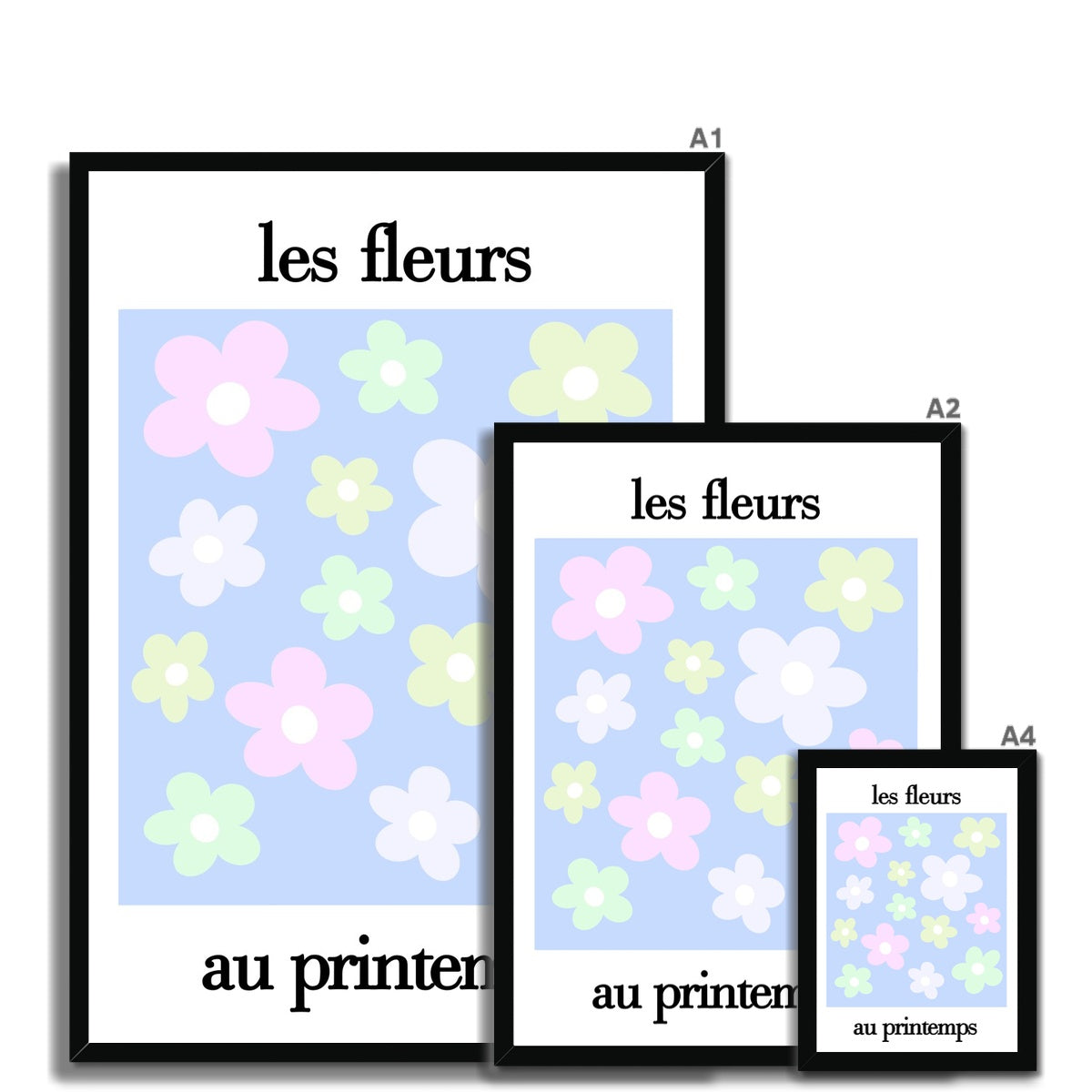 les fleurs Framed Print