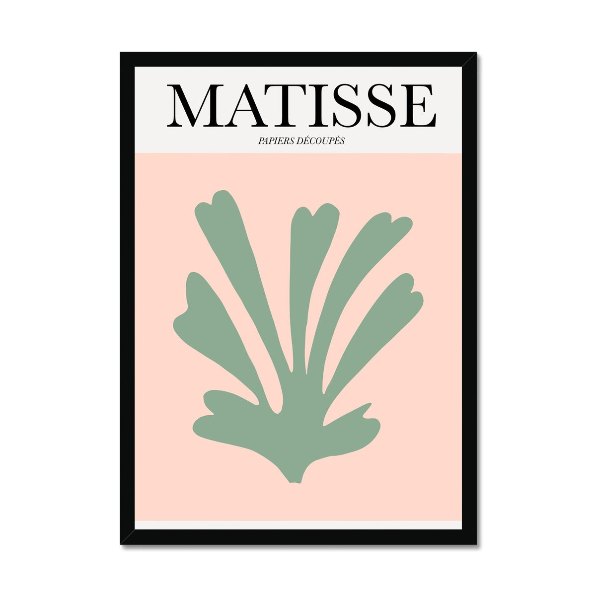 © les muses / Matisse wall art prints featuring flora cut outs or "Papiers Découpés" in a danish pastel style. Matisse exhibition posters with paper cut-outs. Berggruen & Cie museum prints for your gallery wall.