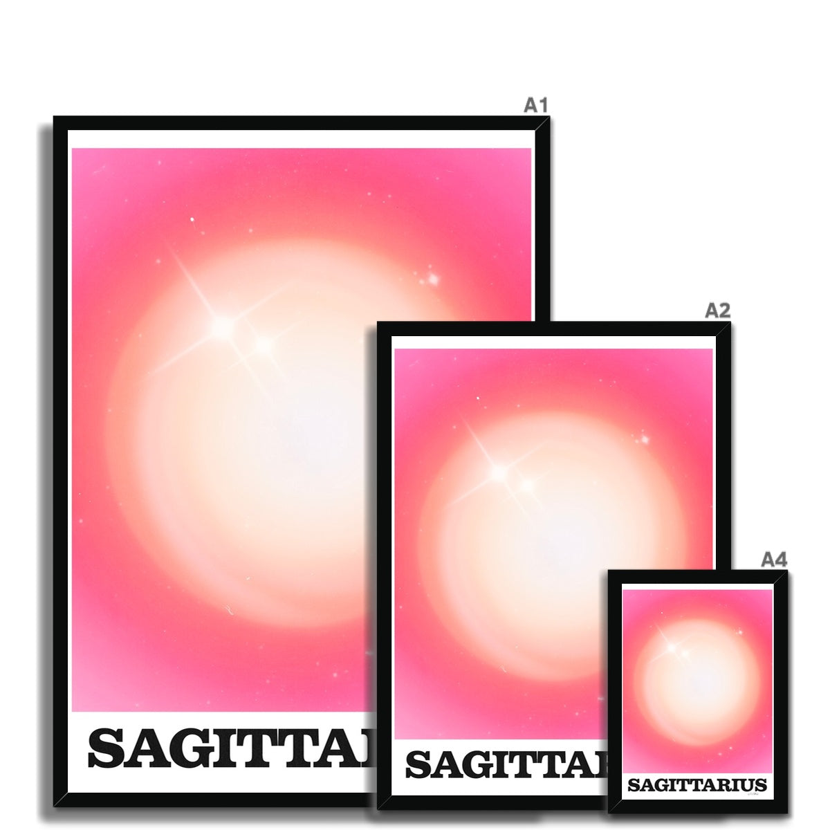 Our Sagittarius Aura art print is the perfect wall art to show off your star sign. Find a zodiac gradient print or poster in our astrology collection.
