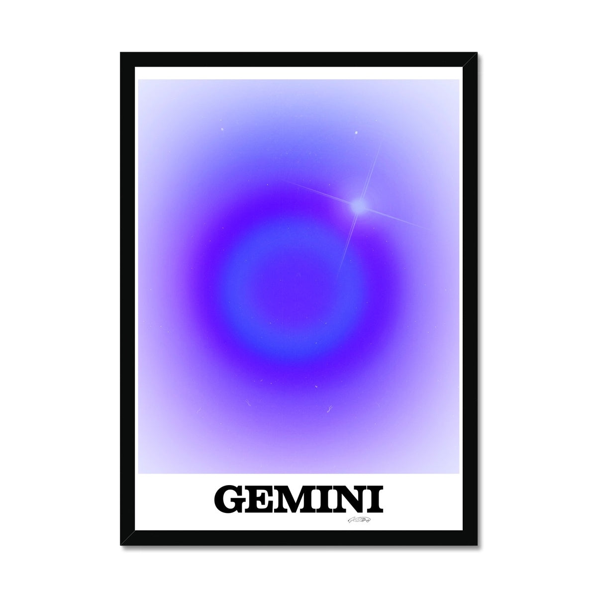 Our Gemini Aura art print is the perfect wall art to show off your star sign. Find a zodiac gradient print or poster in our astrology collection.