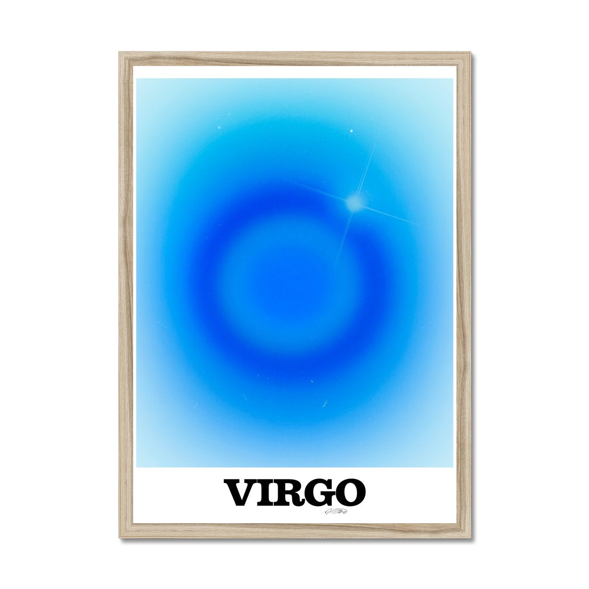 Virgo Aura art print by Les Muses. Zodiac sign wall art. Astrology artwork collection.