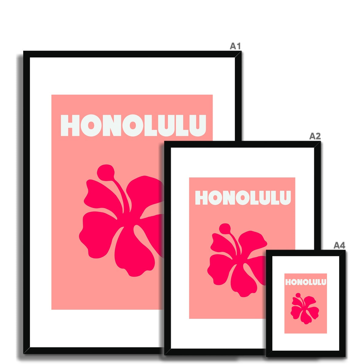 Honolulu Framed & Mounted Print