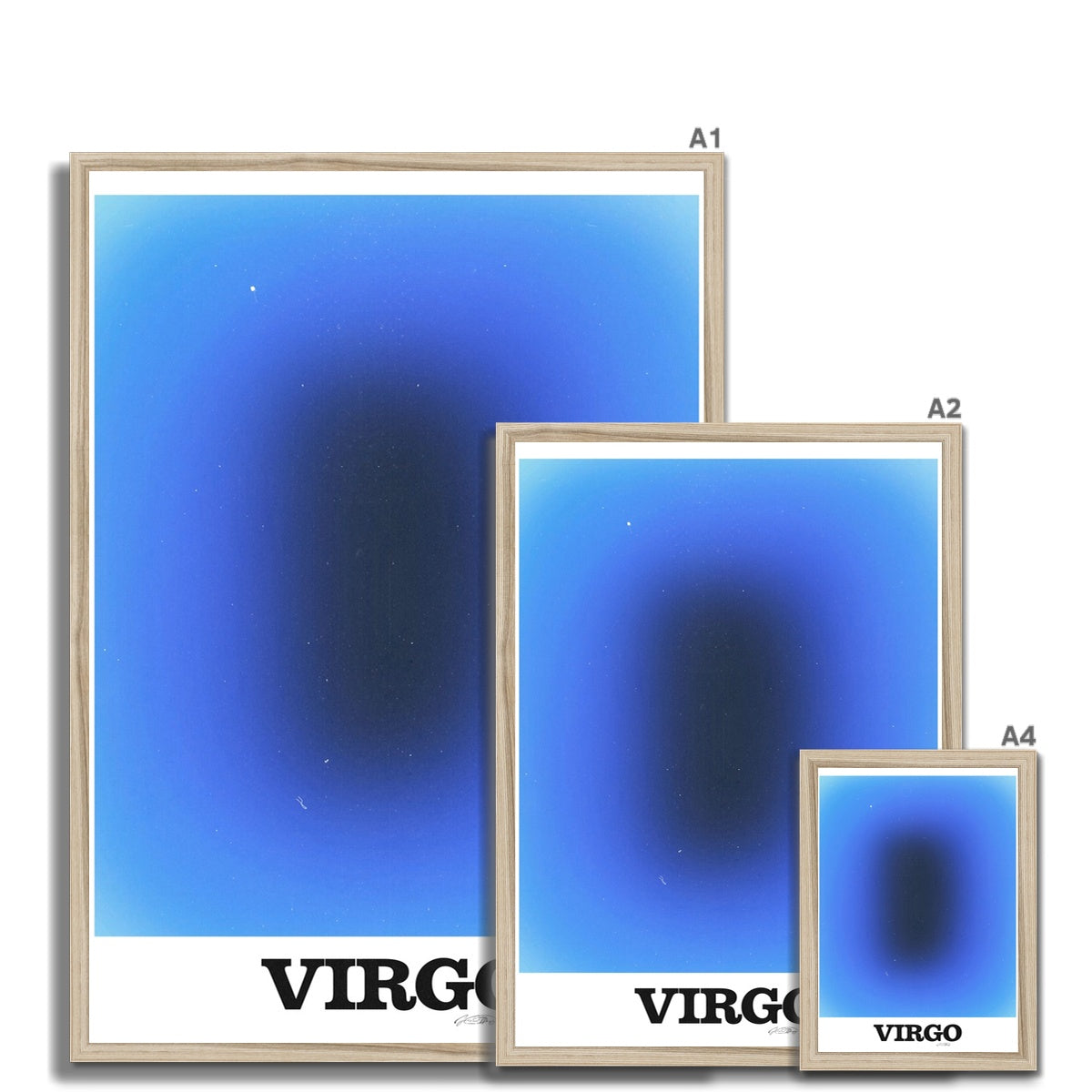 Virgo Aura art print by Les Muses. Zodiac sign wall art. Astrology artwork collection.