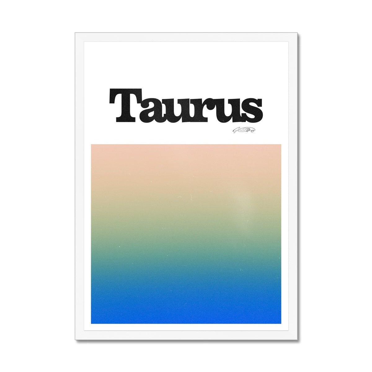 Our Taurus Aura art print is the perfect wall art to show off your star sign. Find a zodiac gradient print or poster in our astrology collection.