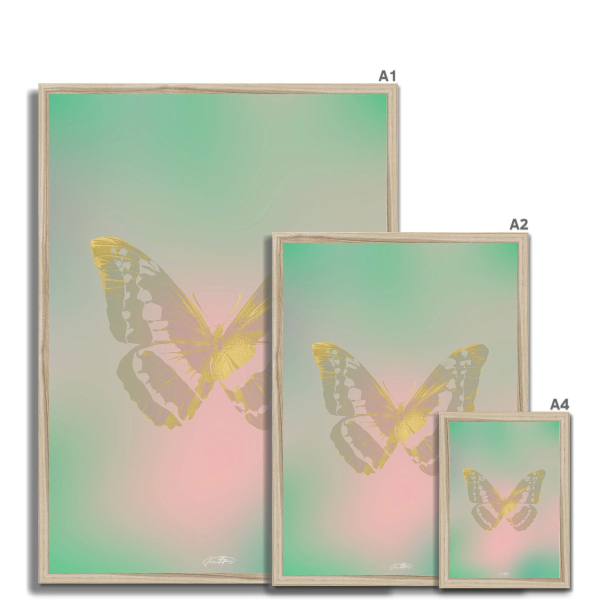 © les muses / Psyches is a collection of butterfly art prints featuring original illustrations of butterflies in an array with aura, gradient and glitter colors. The collection was inspired from the formal greek word psyche, thought to be the soul of the dead, and is comprised of over a hundred dreamy danish pastel butterfly posters, with silver and gold foil options. 