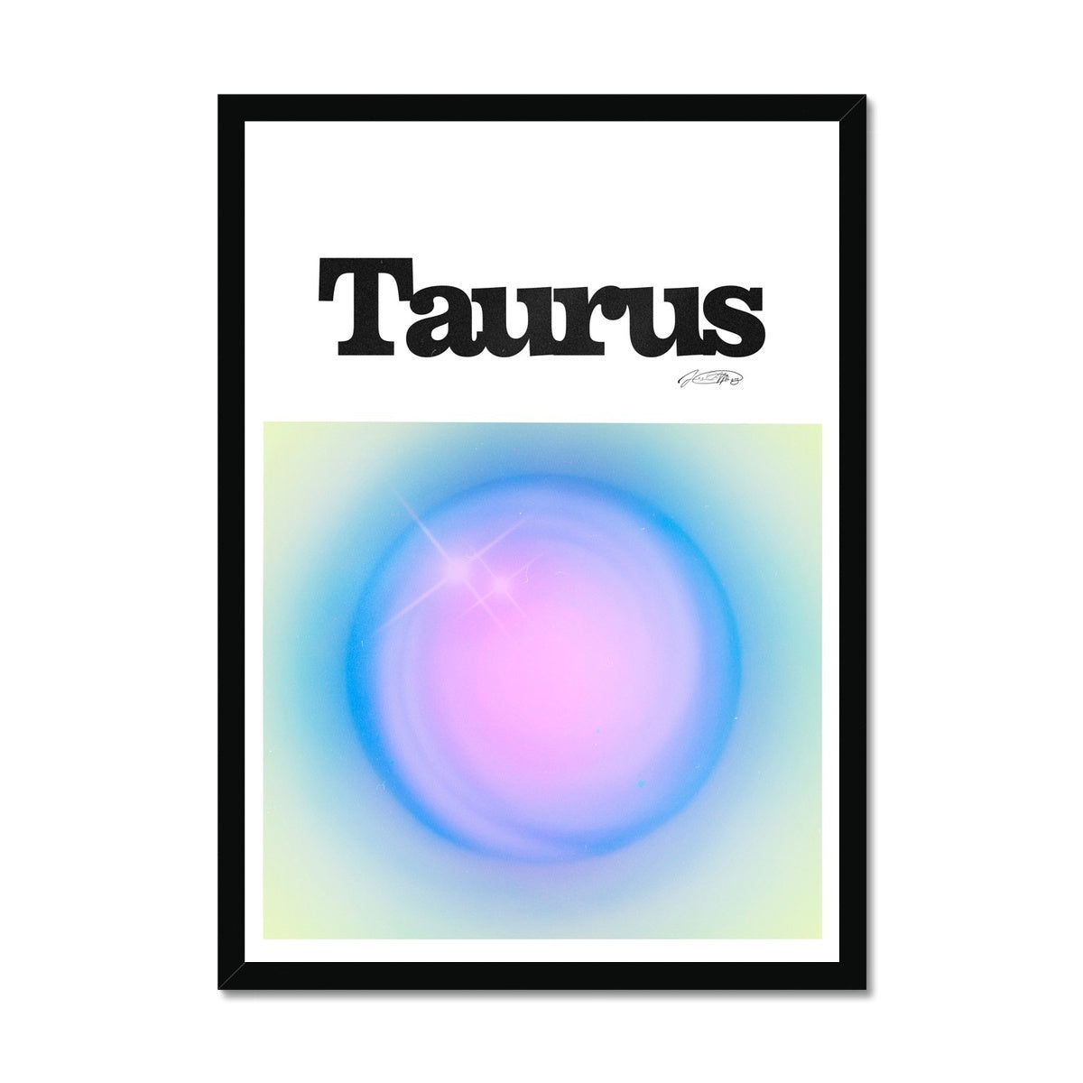 Our Taurus Aura art print is the perfect wall art to show off your star sign. Find a zodiac gradient print or poster in our astrology collection.