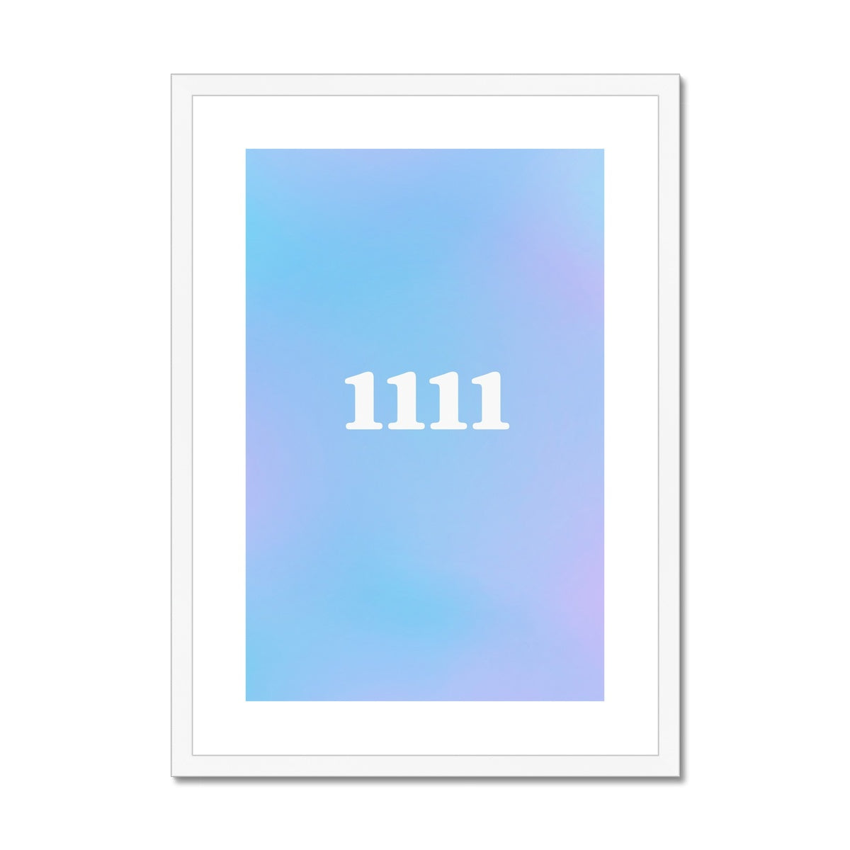 An angel number art print with a gradient aura. Add a touch of angel energy to your walls with a angel number auras. The perfect wall art posters to create a soft and dreamy aesthetic with your apartment or dorm decor. 1111 Magic Hour: Make A Wish.