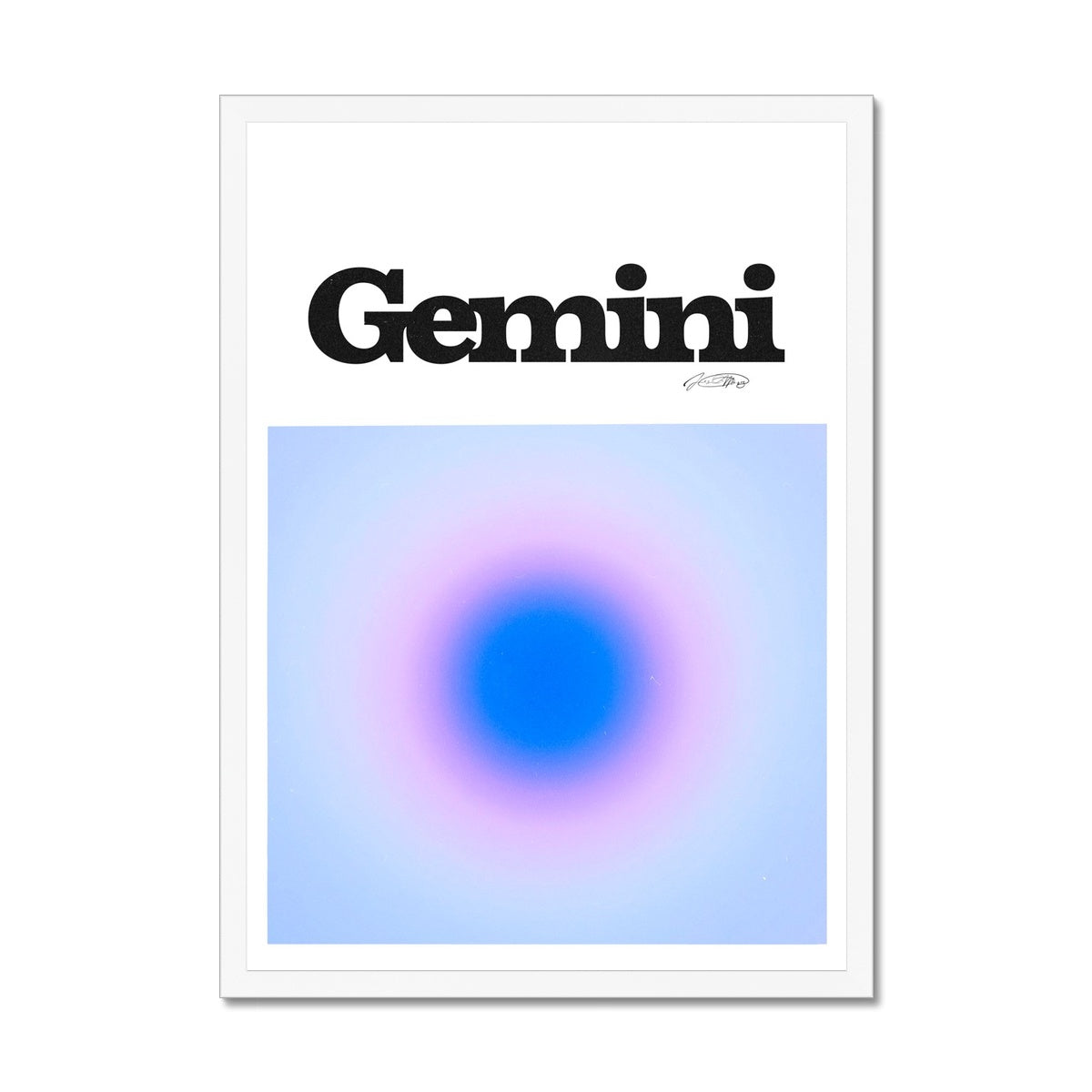 Our Gemini Aura art print is the perfect wall art to show off your star sign. Find a zodiac gradient print or poster in our astrology collection.