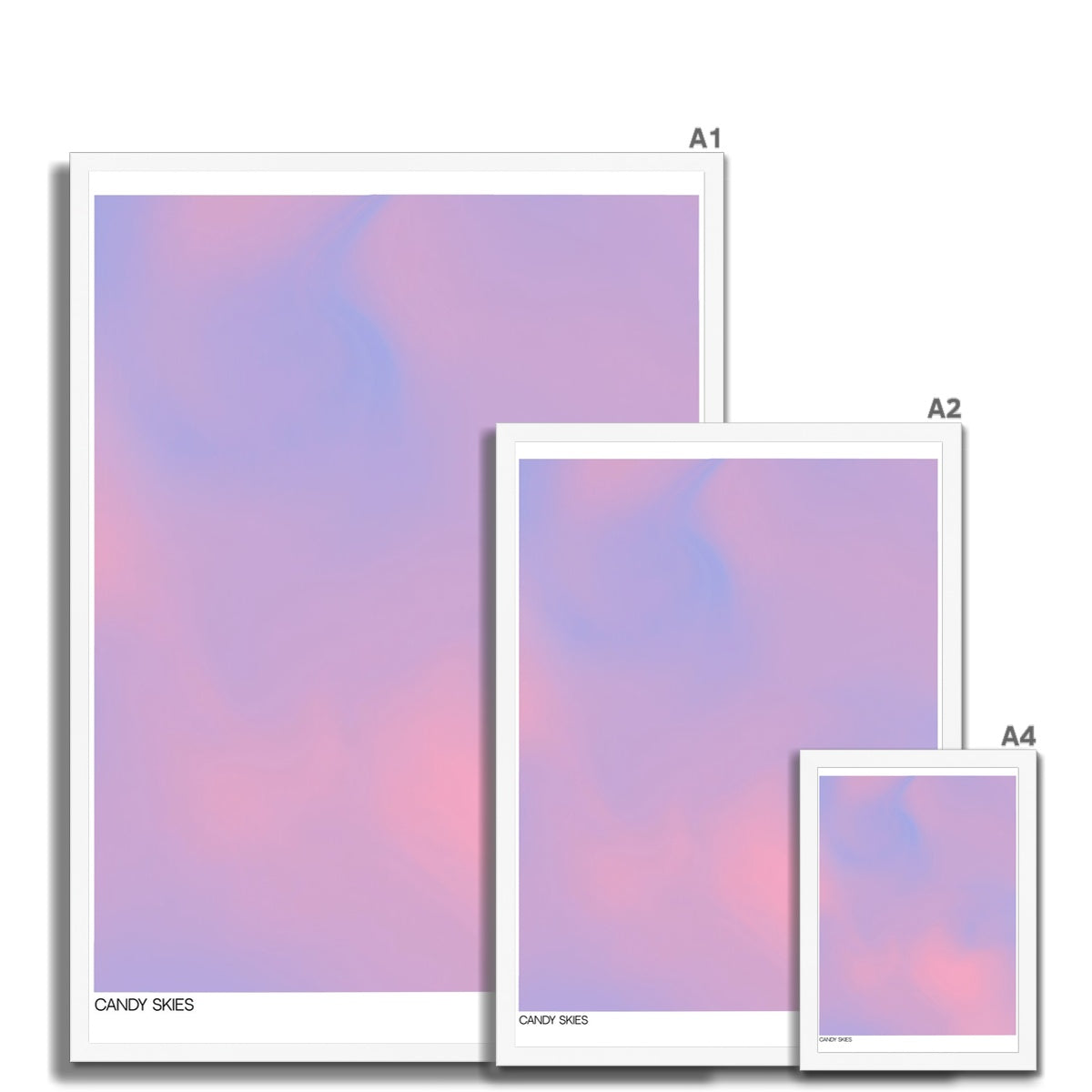 Aura Skies is a collection of wall art prints inspired from coastal sunsets and candy colored skies. The abstract aura posters with dreamy gradients are an aesthetic wall decor must have perfect for dorm or apartment decor.