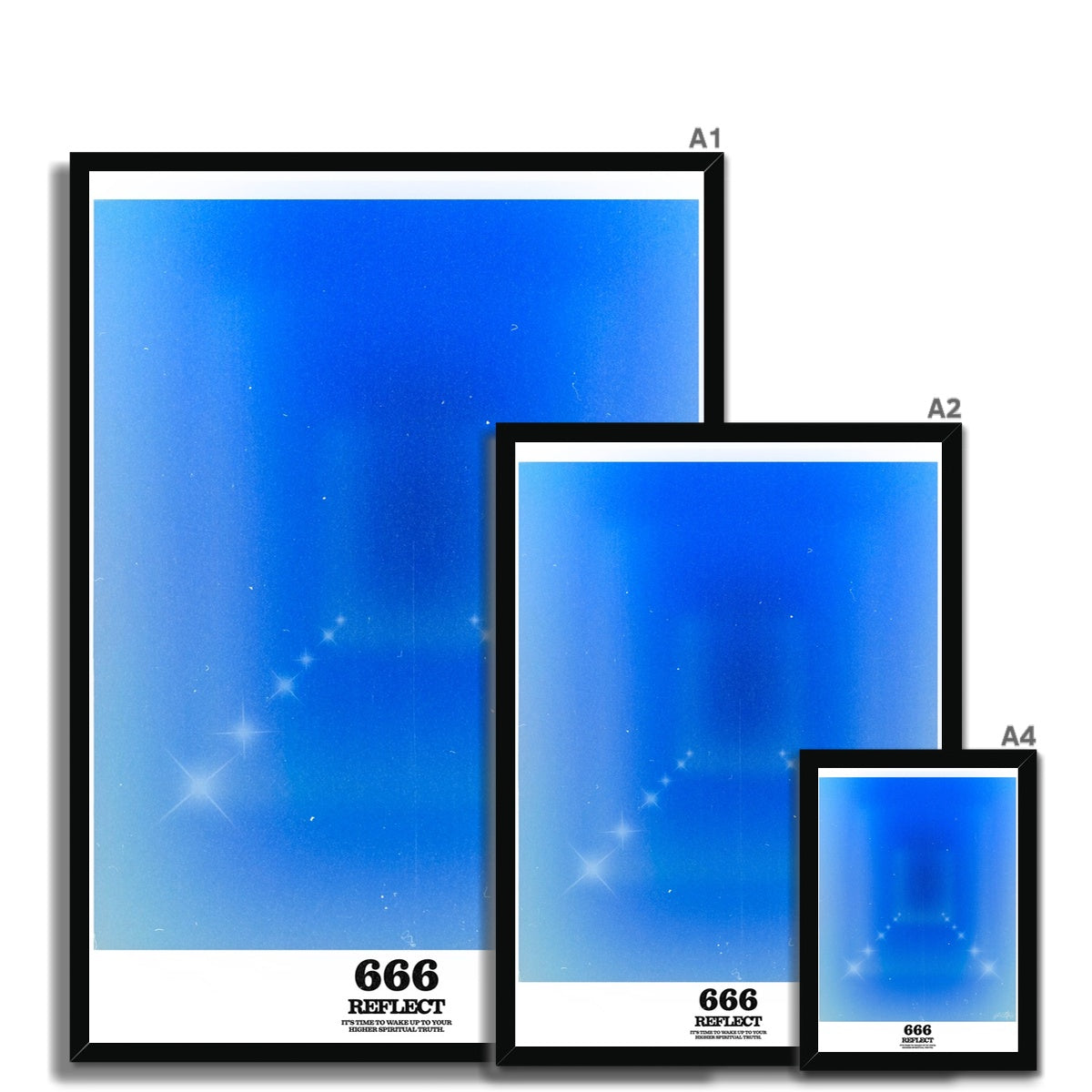 An angel number art print with a gradient aura. Add a touch of angel energy to your walls with a angel number auras. The perfect wall art posters to create a soft and dreamy aesthetic with your apartment or dorm decor. 666 Reflect: It Is Time To Wake Up To Your Higher Spiritual Truth.