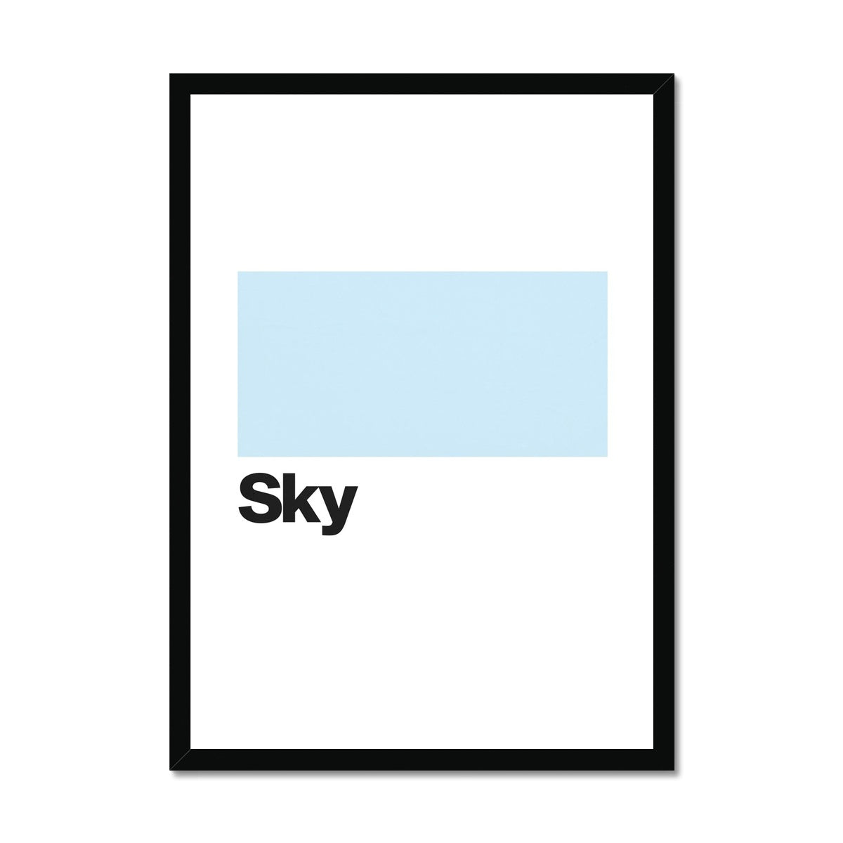 Sky Blue Framed Print
