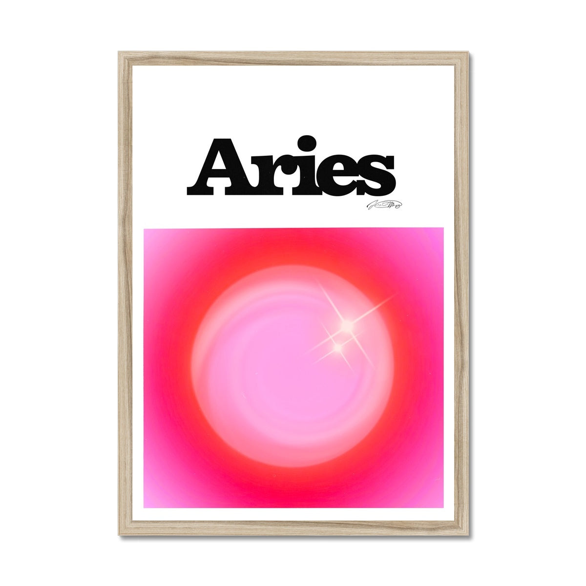 Our Aries Aura art print is the perfect wall art to show off your star sign. Find a zodiac gradient print or poster in our astrology collection.