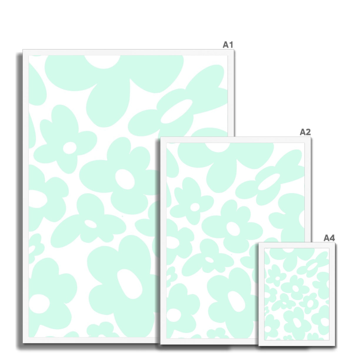 © les muses / Retro Flowers is a collection of wall art with groovy daisy prints in dreamy pastels with a trendy 70s aesthetic. Funky flower posters full of daisies perfect for danish pastel dorm and apartment decor.