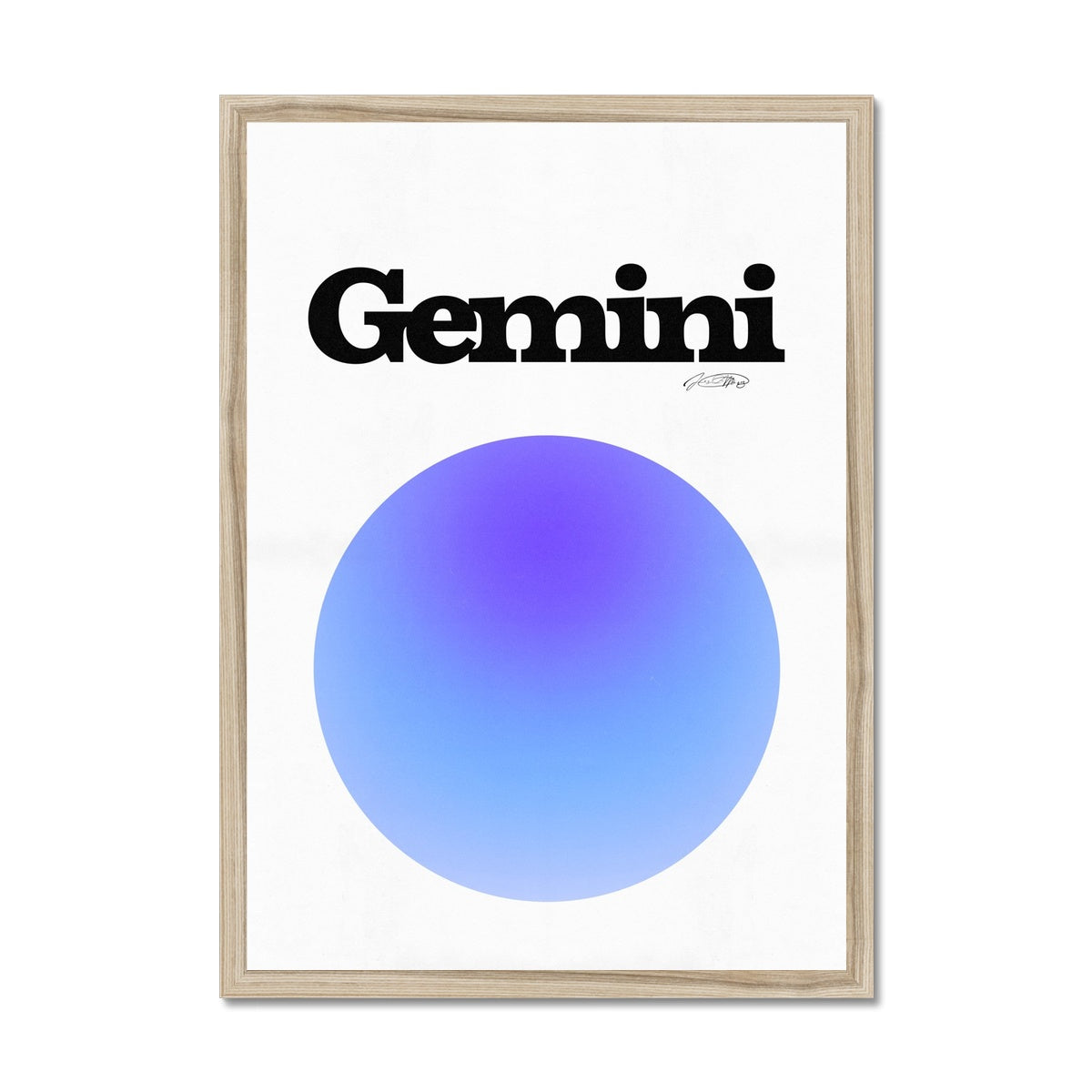 Our Gemini Aura art print is the perfect wall art to show off your star sign. Find a zodiac gradient print or poster in our astrology collection.