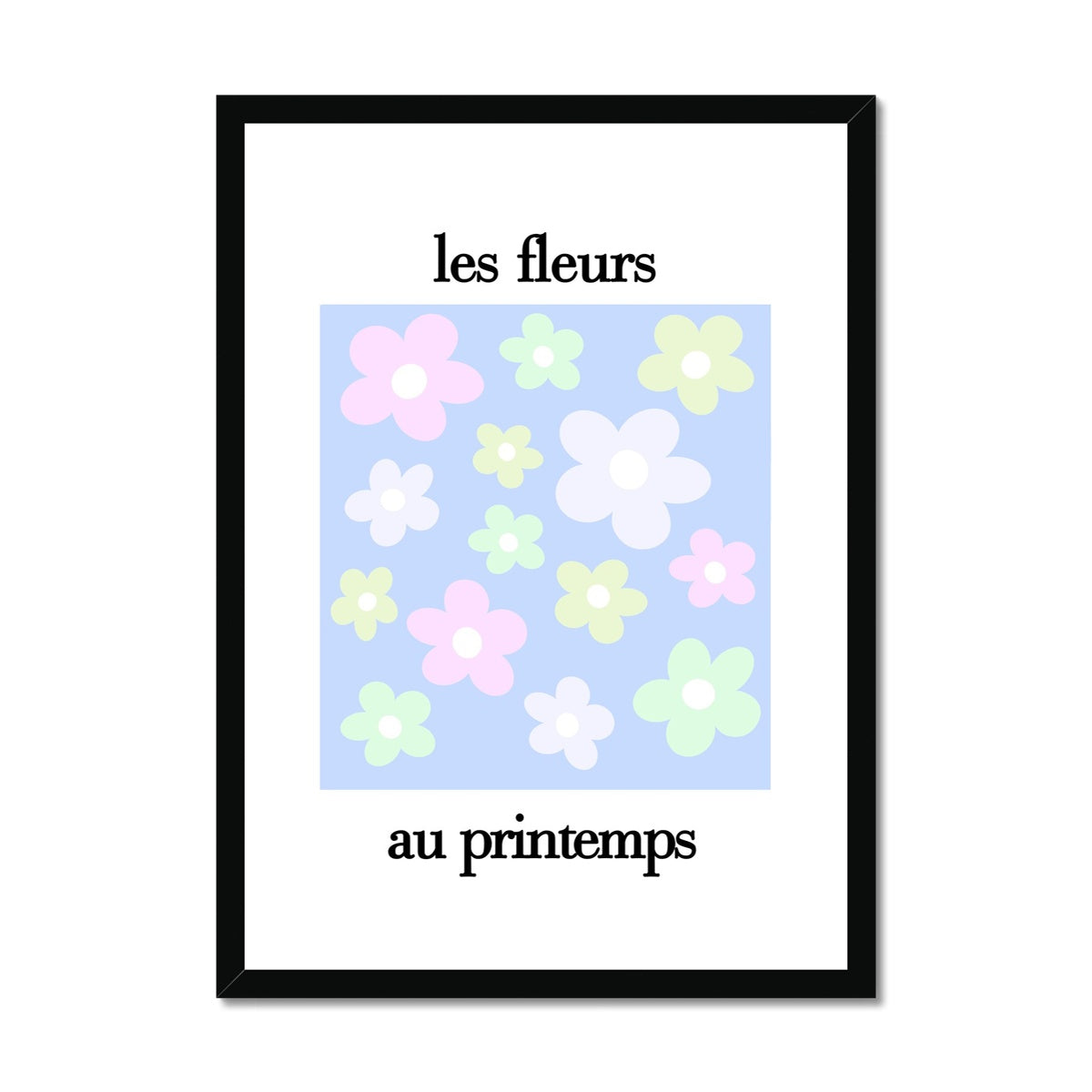 les fleurs Framed & Mounted Print