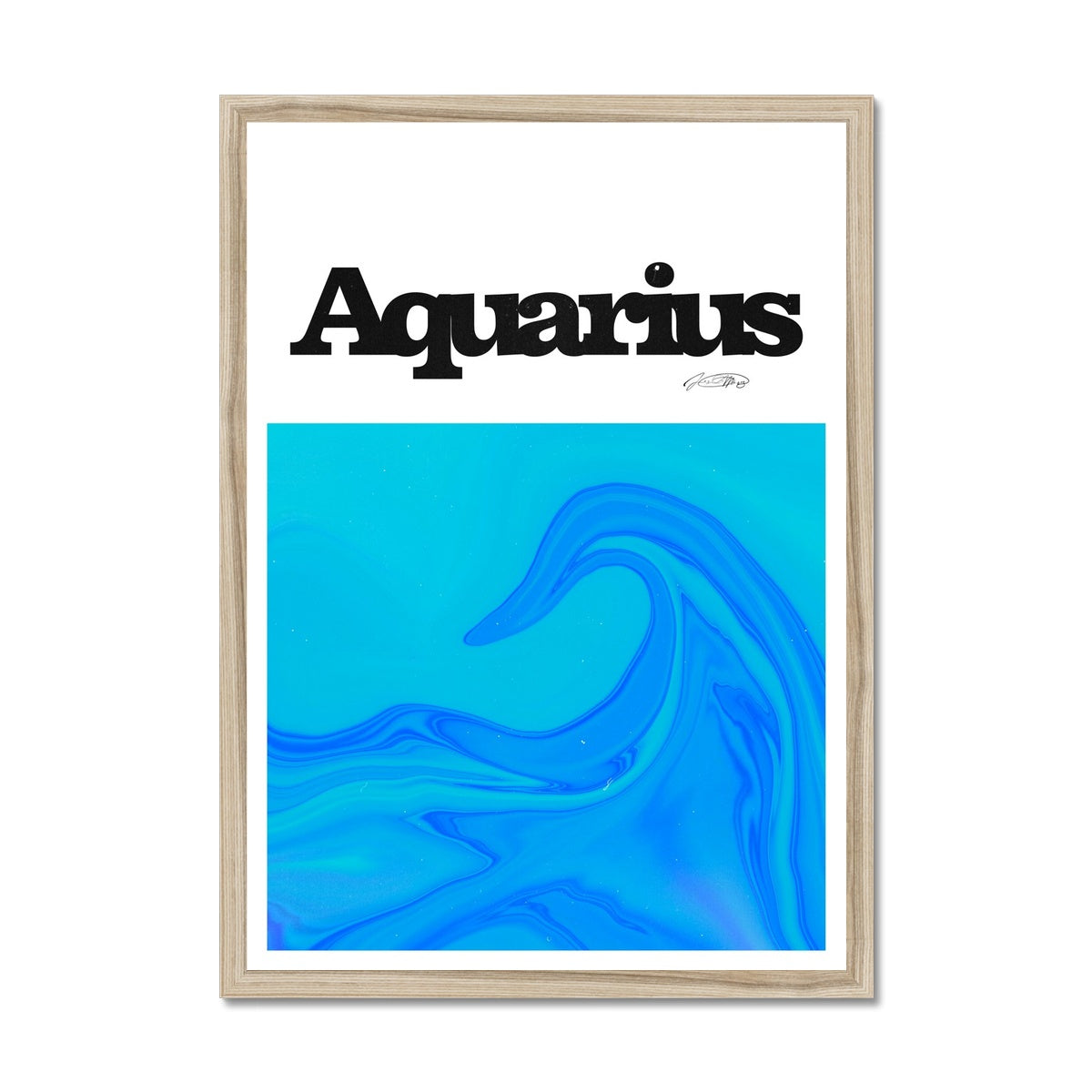 Our Aquarius Aura art print is the perfect wall art to show off your star sign. Find a zodiac gradient print or poster in our astrology collection.