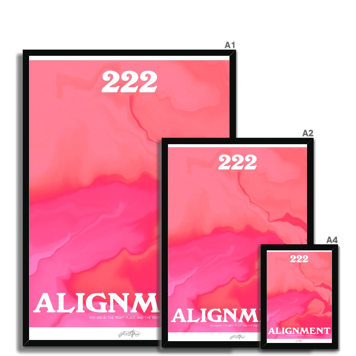 An angel number art print with a gradient aura. Add a touch of angel energy to your walls with a angel number auras. The perfect wall art posters to create a soft and dreamy aesthetic with your apartment or dorm decor. 222 Alignment: You Are In The Right Place And The Right Time.