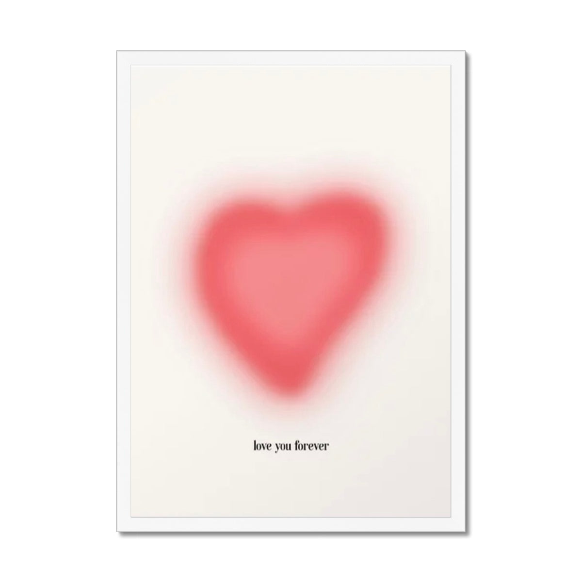 Love You Forever aura Framed Print