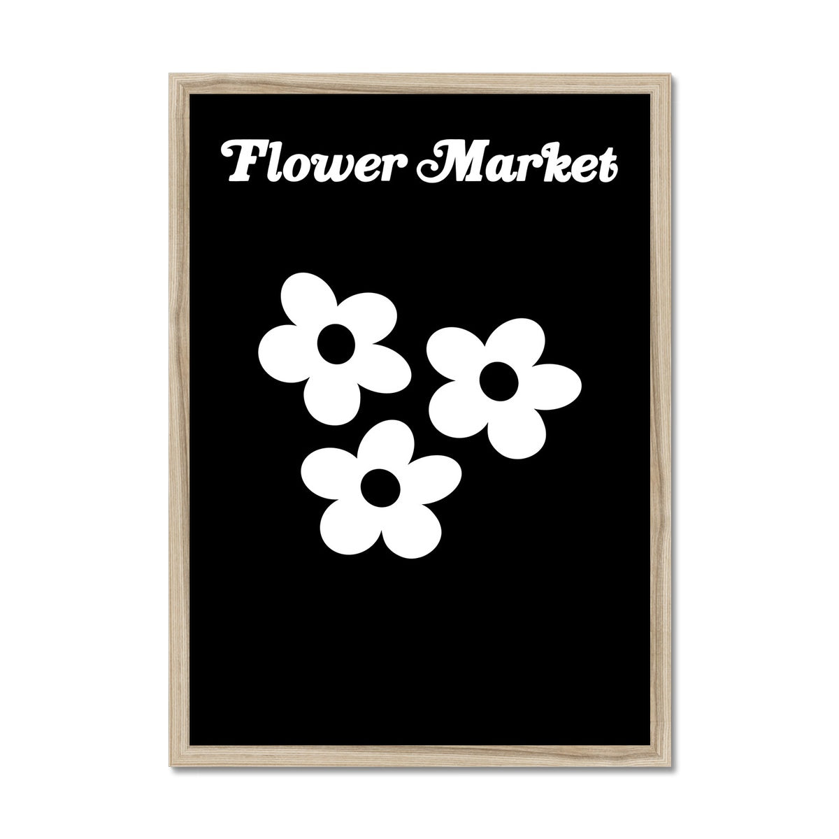 © les muses / Our Flower Market / Daisy collection features wall art with retro daisy designs under original hand drawn typography. Danish pastel posters full of daisies to brighten up any gallery wall. 