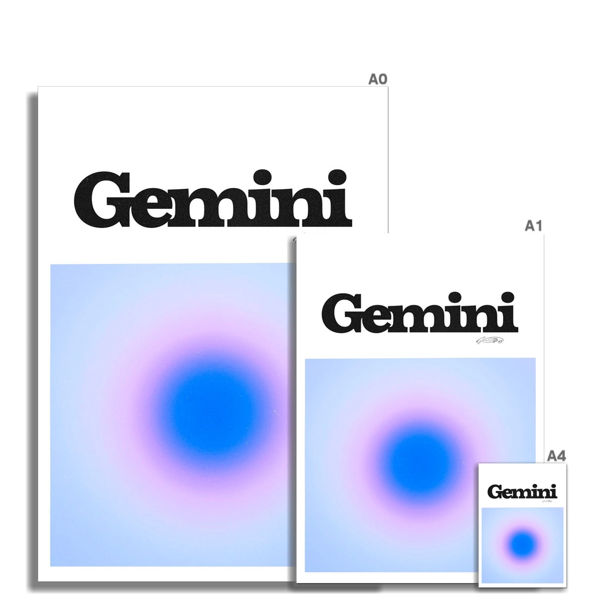 Our Gemini Aura art print is the perfect wall art to show off your star sign. Find a zodiac gradient print or poster in our astrology collection.