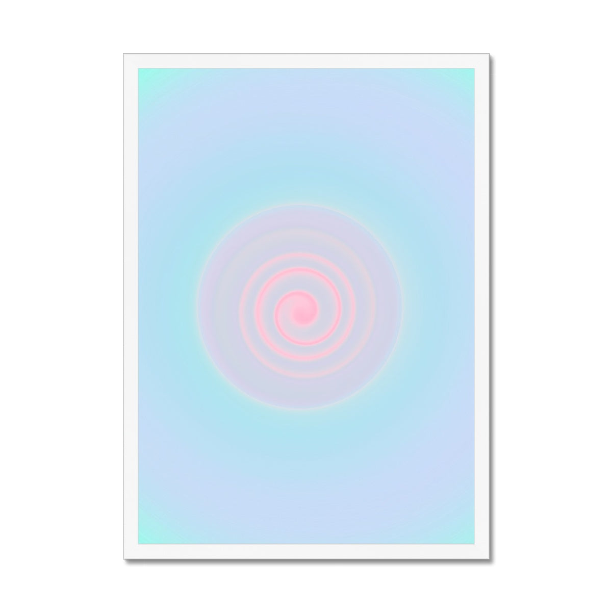 Sunset gradient aura wall art prints featuring warped pastel gradients. Colorful aura gradient posters perfect as aesthetic dorm and apartment decor.