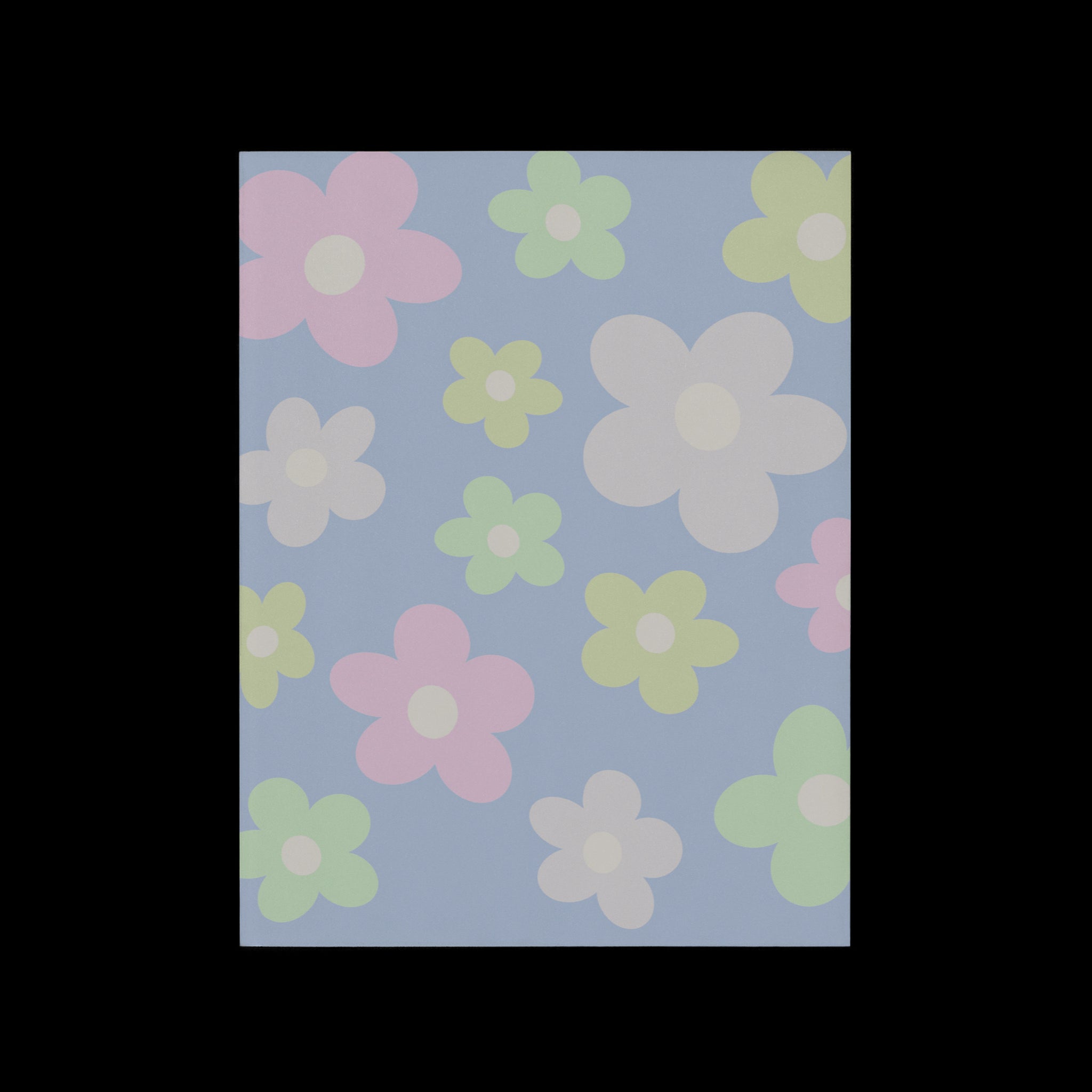 Danish pastel art prints full of colorful daisy flowers. An aesthetic flower design also available in our Flower Market / Daisy collection. Trendy retro flower posters that make cute wall art for apartment and dorm decor.