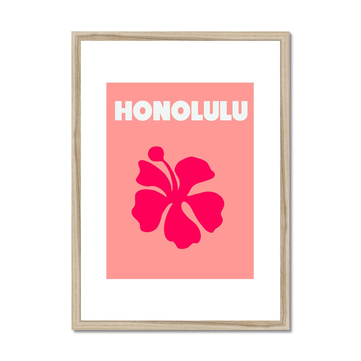 Honolulu Framed & Mounted Print