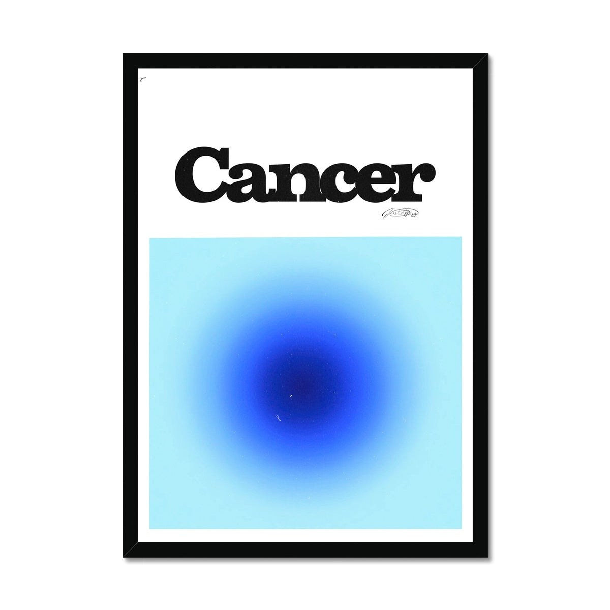 Our Cancer Aura art print is the perfect wall art to show off your star sign. Find a zodiac gradient print or poster in our astrology collection.