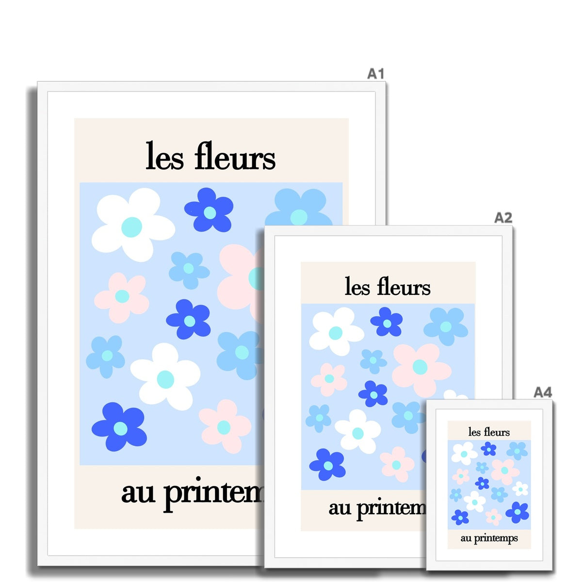 © les muses / Les Fleurs is a collection of danish pastel wall art full of colorful daisy flowers.
Covered in daisies, the Parisian art prints come in an array of dreamy pastels. A retro
flower poster perfect as aesthetic apartment and dorm decor.