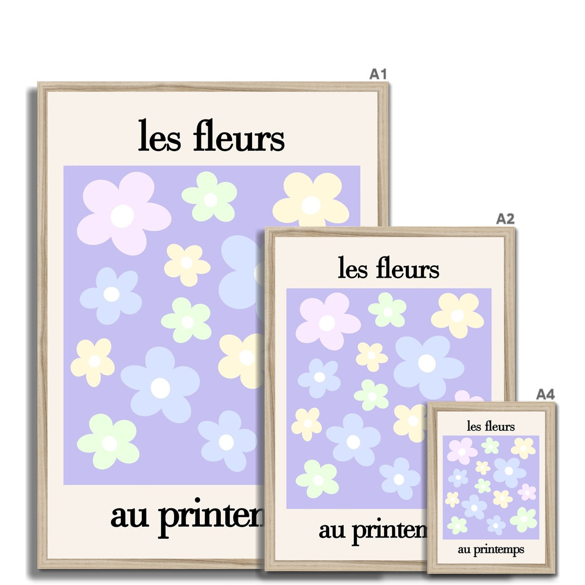 les fleurs Framed Print