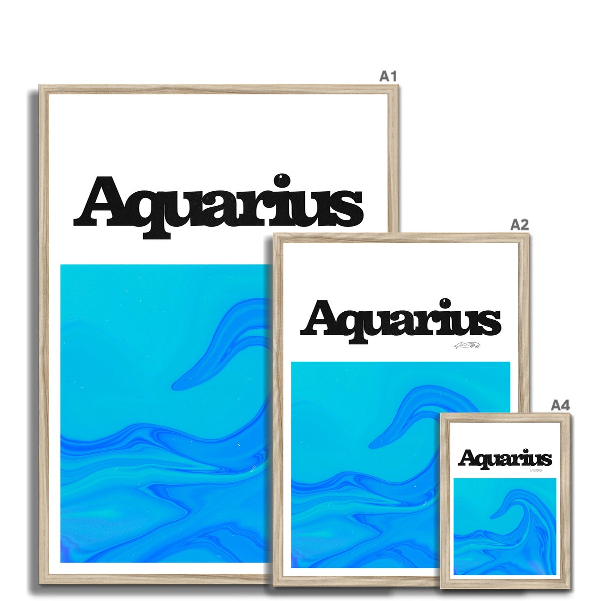 Our Aquarius Aura art print is the perfect wall art to show off your star sign. Find a zodiac gradient print or poster in our astrology collection.