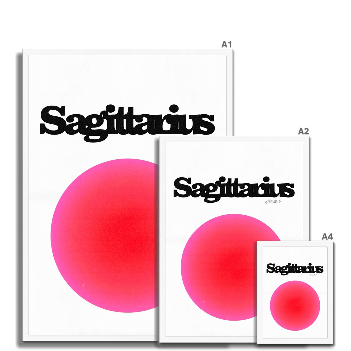 Our Sagittarius Aura art print is the perfect wall art to show off your star sign. Find a zodiac gradient print or poster in our astrology collection.
